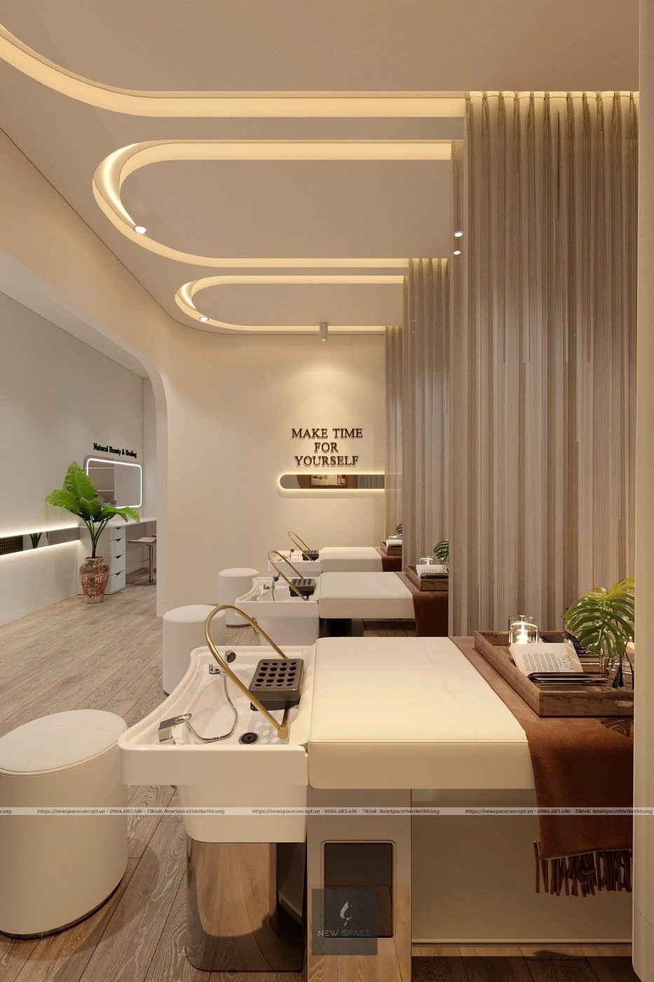 Head spa and wash beds